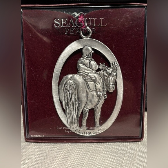 Seagull Pewter Horse ornament cantra 2003 in box - Picture 2 of 3